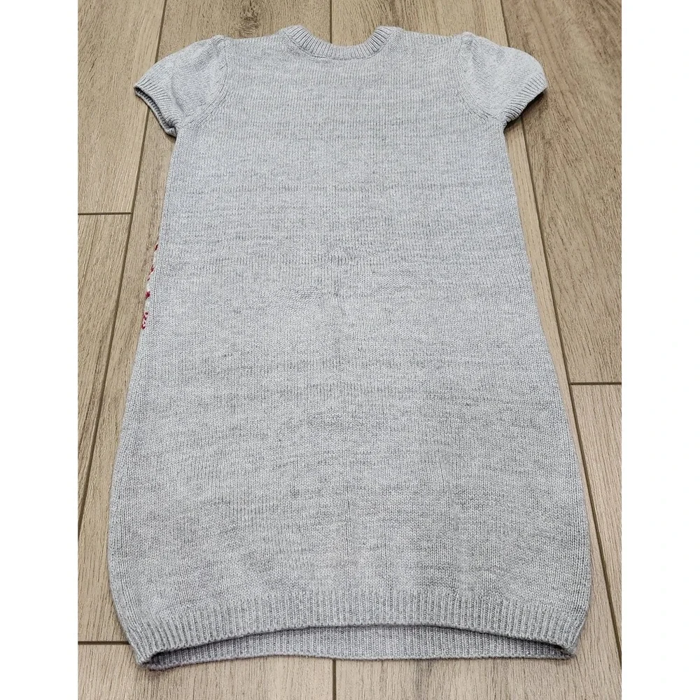Gymboree Girls Holiday Christmas‎ Knit Sweater Dress Size 5 Reindeer 100% Cotton